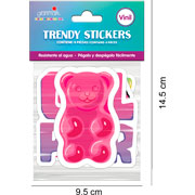 Foto de Planilla de Stickers en Vinil Adheribles Granmark con 6 Piezas Girl Power 