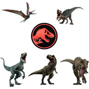 Foto de Planilla de Stickers en Vinil Adheribles Granmark con 6 Piezas Jurassic World 