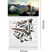 Foto de Planilla de Stickers en Vinil Adheribles Granmark con 6 Piezas Jurassic World 