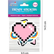Foto de Planilla de Stickers en Vinil Adheribles Granmark con 6 Piezas Pop Icons 