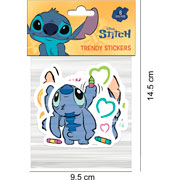 Foto de Planilla de Stickers en Vinil Adheribles Granmark con 6 Piezas Stitch 
