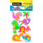 Foto de Plantilla De Stickers Foamy Figuras De Dinosaurios Con 8 Piezas 