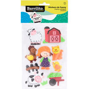 Foto de Plantilla De Stickers Foamy Figuras De La Granja Con 10 Piezas 