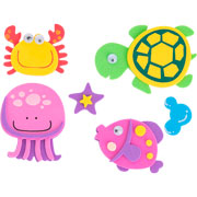 Foto de Plantilla De Stickers Foamy Figuras Del Mar Con 13 Piezas 