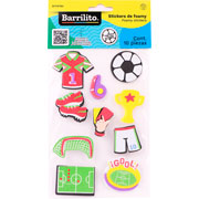 Foto de Plantilla de Stickers Foamy Futbol con 10 Piezas 