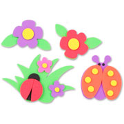 Foto de Plantilla de Stickers Foamy Primavera con 8 Piezas 
