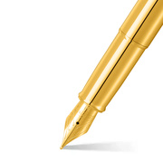 Foto de Pluma Fuente Fina Sheaffer 100 E9372 Dorado Brillante Punto Medio 