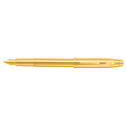 Foto de Pluma Fuente Fina Sheaffer 100 E9372 Dorado Brillante Punto Medio 
