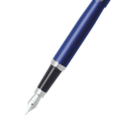 Foto de Pluma Fuente Fina Sheaffer Vibrant Fun & Modern Azul Neon Punto Medio 