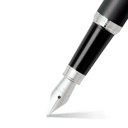 Foto de Pluma Fuente Fina Sheaffer Vibrant Fun & Modern Negro Mate Punto Medio 