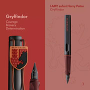 Foto de Pluma Fuente Lamy Safari Harry Potter Gryffindor M Tinta Azul 