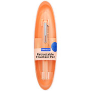 Foto de Pluma Fuente Writech Retractil Fino Naranja 