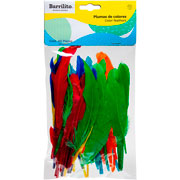Foto de Plumas De Colores Barrilito Bolsa Con 60 Piezas 