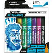 Foto de Plumon Escolar Crayola Multilinea con 8 piezas 