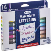 Foto de Plumil Escolar Crayola Lettering Dual Con 8 Piezas 