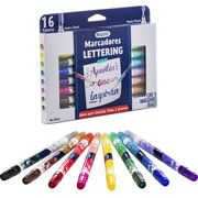 Foto de Plumil Escolar Crayola Lettering Dual Con 8 Piezas 