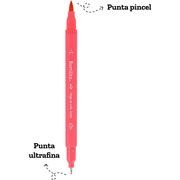 Foto de Plumin Escolar Barrilito Mdp12 Doble Punta Con 12 Piezas 