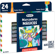 Foto de Plumin Escolar Crayola Magicos Dual Con 8 Piezas 