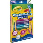 Foto de Plumin Escolar Crayola Wonder Con 24 Surtidos 