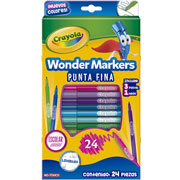 Foto de Plumin Escolar Crayola Wonder Con 24 Surtidos 