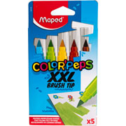 Foto de Plumín Maped 844705 Color Peps Jumbo Brush Paquete Con 5 