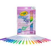 Foto de Plumon Escolar Crayola Super Tips Pastel con 20 Piezas 
