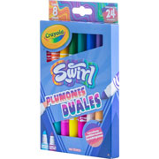 Plumones Crayola Swirl Duales con 8 Piezas | Papelería Lumen