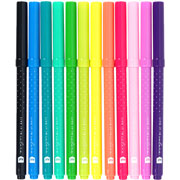 Foto de Plumones Kiut Lavables 12 Colores Surtidos 