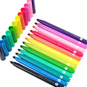Foto de Plumones Kiut Lavables 12 Colores Surtidos 