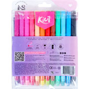 Foto de Plumones Kiut Lavables 24 Colores Surtidos 