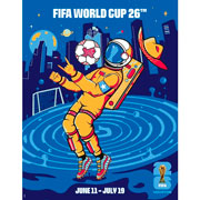 Foto de Posters Official City Mundial 2026 Con 16 Piezas 