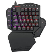 Foto de Teclado Gaming Redragon Diti Rgb One-Hand Negro  Sw Cafe 