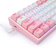Foto de Teclado Gaming Redragon Fizz Rgb Mec Wireles W/P Sw R 