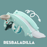 Foto de RESBALADLLA, MECEDORA INCLUYE STIKERS Y PELOTA 