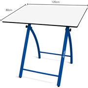 Foto de Restirador Alfra Caballete 80X120Cm Color Azul 