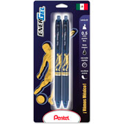 Foto de Roller De Gel Pentel Ener Soccer Azul 0.5Mm Con 2 Piezas Negro 