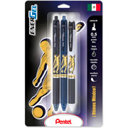 Foto de Roller De Gel Pentel Ener Soccer Azul/Negro/Blanco 0.5Mm Con 3 Piezas Negro 