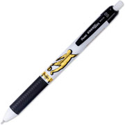 Foto de Roller De Gel Pentel Ener Soccer Blanco 0.5Mm Con 2 Piezas Negro 