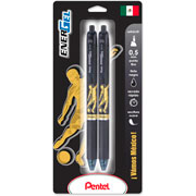 Foto de Roller De Gel Pentel Ener Soccer Negro 0.5Mm Con 2 Piezas Negro 