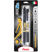 Foto de Roller Del Gel Pentel Ener Soccer Negro/Blanco 0.5Mm Con 2 Piezas Negro 