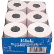 Foto de Rollo para Sumadora Kiel Bond 57x60mm con 6 piezas 