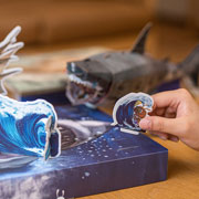 Foto de Rompecabezas 3D Makebug Tiburon Blanco Niv 6 con 99 piezas 
