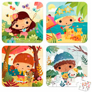 Foto de Rompecabezas Evolutivo Janod 4 Estaciones 