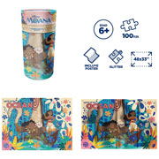 Foto de Rompecabezas Novelty Cilindro Moana Con 100 Piezas 