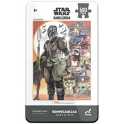Foto de Rompecabezas Novelty Coleccionable Mandalorian Caja Metalica Con 500 Piezas 