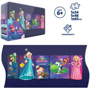 Foto de Rompecabezas Novelty Mario Bros 3 En 1 Caja Metalica 135 Piezas 