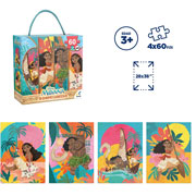 Foto de Rompecabezas Novelty Moana 4 En 1 Con 60 Piezas 