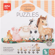Foto de Rompecabezas Progresivo Apli Kids Animales De Granja Con 21 Piezas 