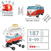 Foto de Rompecabezas Ravensburger 3D Furgon Volkswagen Con 162 Piezas 