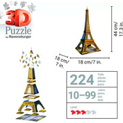 Foto de Rompecabezas Ravensburger 3D Torre Eiffel 43Cm Con 216 Piezas 